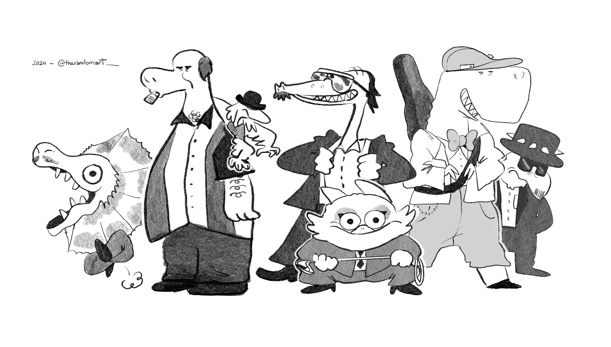 Early cast lineup in ink (placeholder)