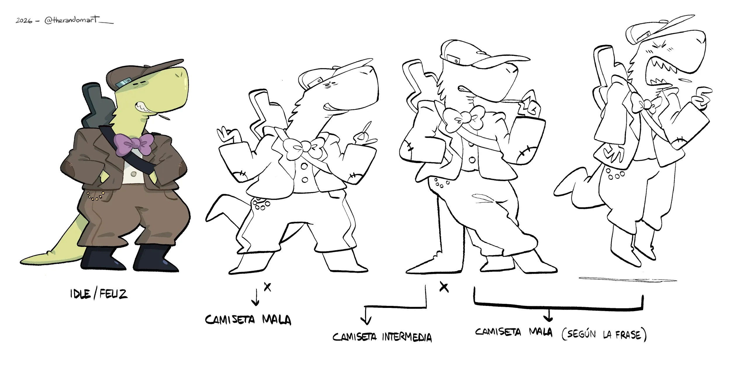 Iguana in bow tie and trench coat (placeholder)